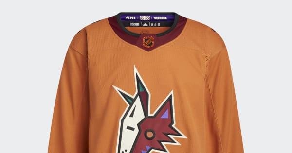 adidas Men's Coyotes Authentic Reverse Retro Wordmark Jersey