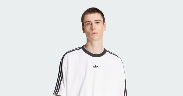 adidas Adicolor Jacquard Jersey - White | Free Shipping with