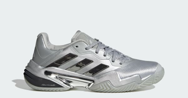 adidas Barricade 13 Tennis Shoes - Silver | Free Shipping with