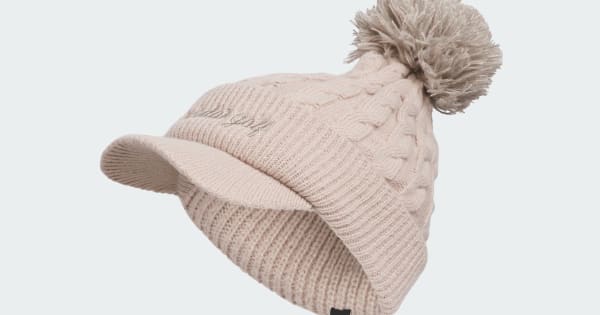 アディダス 【ゴルフ】ポンポンブリムニットキャップ - ブラウン