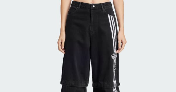 アディダス アディブレイク デニム 2-In-1 パンツ - ブラック