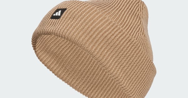 adidas Men's Premium Cuff Fold Beanie - Brown | Free Shipping with