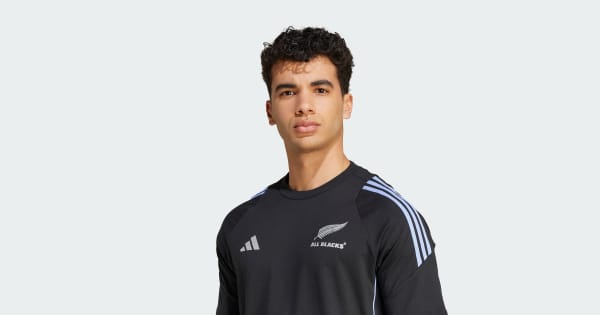 アディダス オールブラックス Tシャツ ホワイト アディダス オールブラックス ラグビー 半袖Tシャツ - ブラック