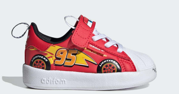 adidas Pixar Cars Adifom Superstar 360 Shoes Kids Red Free