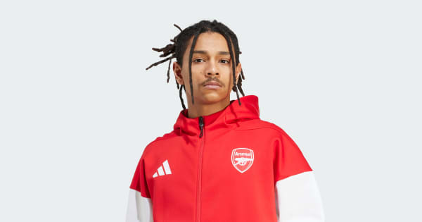 adidas Arsenal ADIDAS Z.N.E. Anthem Jacket - Red | Free Shipping