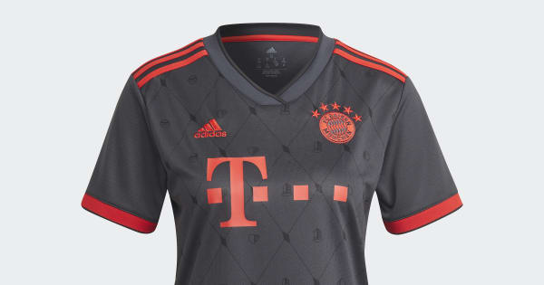 adidas Women's Soccer FC Bayern 22/23 Third Jersey - Grey | Free