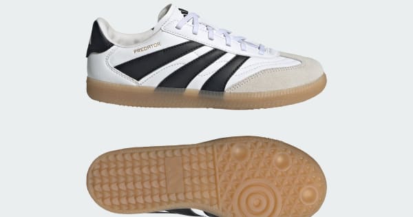 シューズ adidas Predator Freestyle US 8 adidas Predator Freestyle Indoor Soccer Shoes (Off White/Black