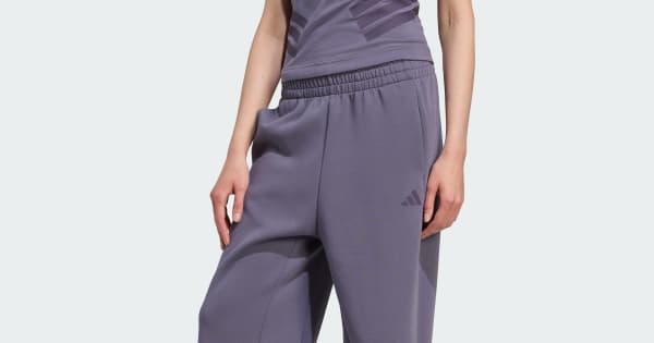 Calça Barras Abertas Future Icons Três Listras - Roxo adidas