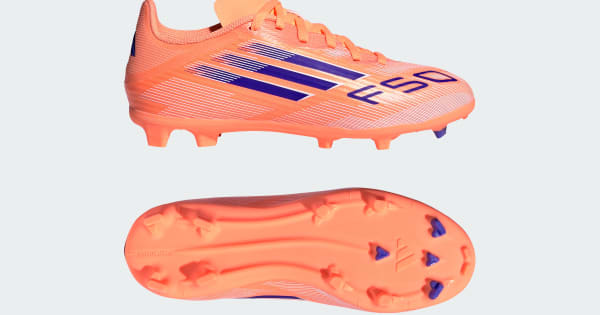 adidas F50 League Firm/Multi-Ground Cleats Kids - Orange | Free