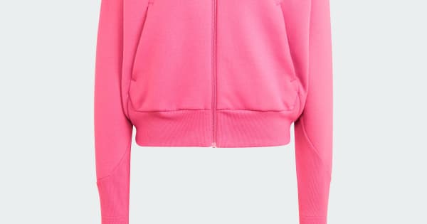 PINK☆ adidas Z.N.E. Full-Zip Hoodie - Pink | Free Shipping with adiClub