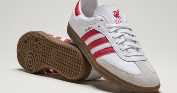 シューズ adidas originals samba Liverpool FC adidas Samba Liverpool FC Soccer Court Shoes – Soccer Maxx