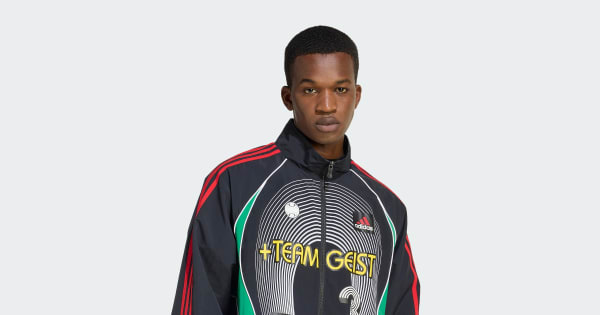 adidas TEAMGEIST MOTO TRACKTOP - Black | Free Shipping with adiClub