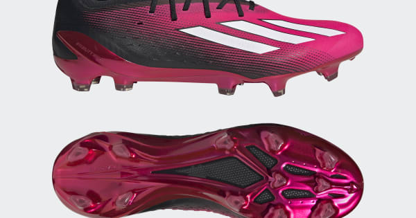 adidas X Speedportal.1 Firm Ground Soccer Cleats - Pink | Free