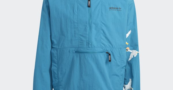 adidas Adventure Graphic Windbreaker - Turquoise | Free Shipping