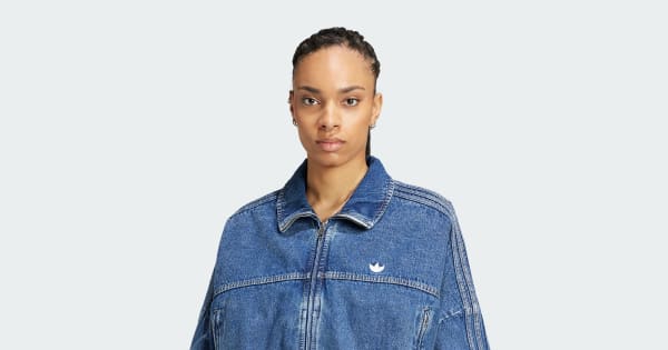 adidas Premium Essentials Denim Track Top - Multicolor | Free