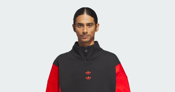 adidas CHAVARRIA WATSONVILLE MOCKNECK Jumper - Black | adidas India