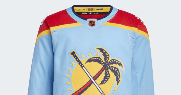 adidas Men's Panthers Authentic Reverse Retro Wordmark Hockey