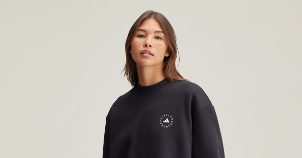 adidas by Stella McCartney ルーズ スウェットシャツ - ブラック