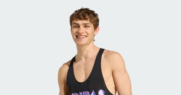 メンズタンク adidas X Jeremy Scott Tank Top - Black | Free Shipping with