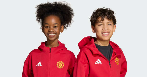 adidas Manchester United ADIDAS Z.N.E. Anthem Jacket Kids - Red