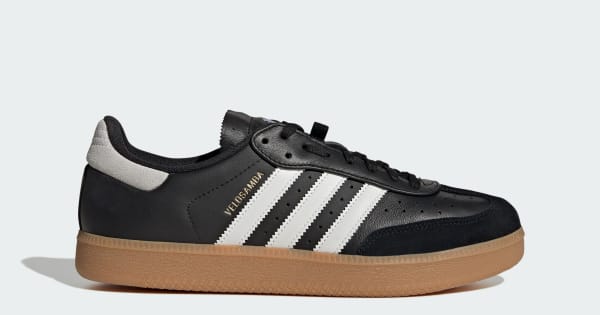 adidas Velosamba Leather Shoes - Black | Free Shipping with