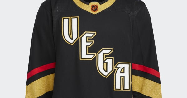 Black Golden Knights Authentic Reverse Retro Hockey Jersey