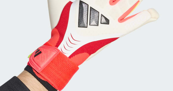 adidas PREDATOR GOALKEEPER GLOVE PRO HYBRID STRAP - White | Free
