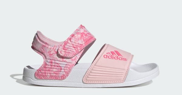 adilette Sandals, Pink Sporty Utility adidas UK