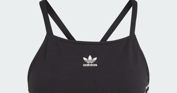 アディダス アディカラー スリーストライプス クロップトップ