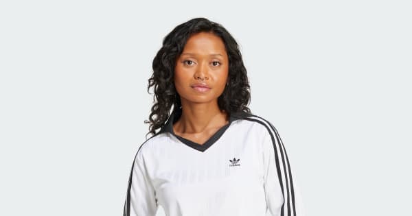 アディダス アディカラー フットボール ジャカード Vネック 長袖