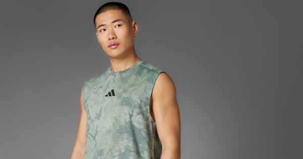 アディダス プライムリフト グラフィック タンクトップ - グレー