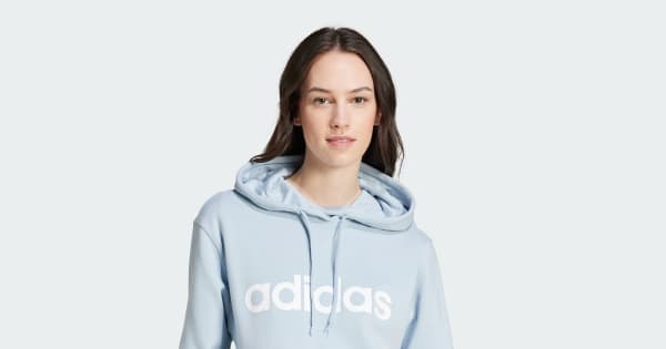 Hoodie Essentials Linear Bleu adidas adidas France