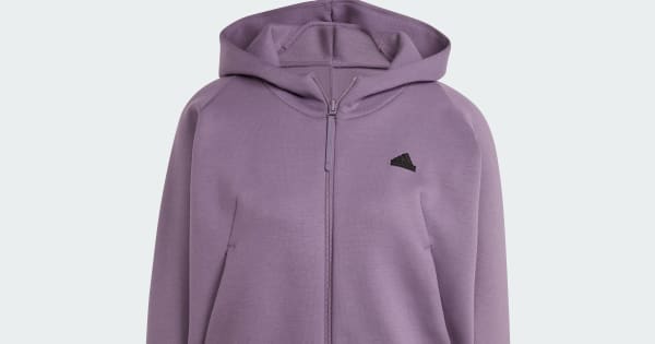 adidas Z.N.E. Full-Zip Hoodie - Purple | Free Shipping with