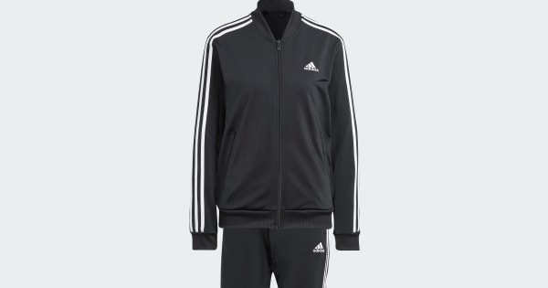 アディダス エッセンシャルズ スリーストライプス トラックスーツ