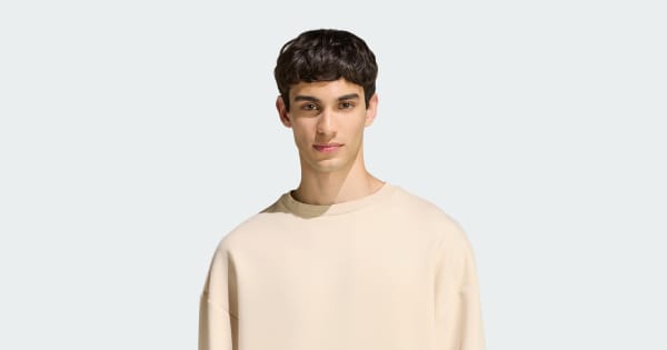 adidas SOFT LUX SWEATSHIRT - Beige | Free Shipping with adiClub