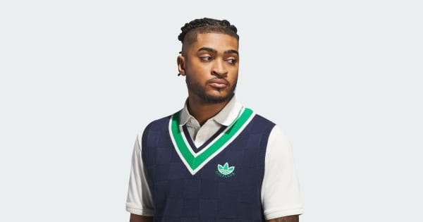 アディダス 【オリジナルスゴルフ】Originals ニット ベスト - ブルー