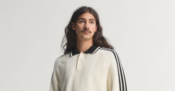 adidas PREMIUM KNITTED JERSEY クリームホワイト M adidas PREMIUM KNITTED JERSEY クリームホワイト（アディダス