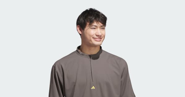 adidas Ultimate365 Half-Zip Pullover - Brown | Free Shipping with