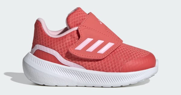 Runfalcon Hook-And-Loop Shoes, Red adidas UK