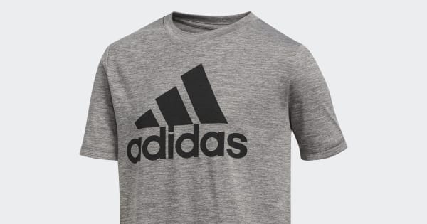 adidas Mélange Badge of Sport Tee Grey Free Shipping with adiClub  adidas US