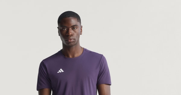 Camiseta Corrida Adizero Essentials - Roxo adidas | adidas Brasil