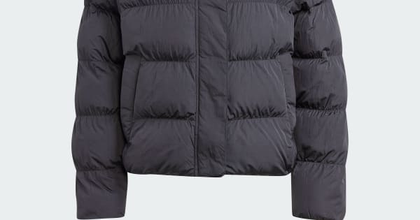 adidas Kurtka Short Vegan Puffer - Czerń | adidas Poland