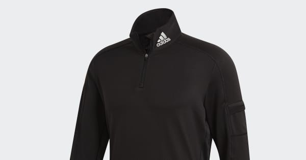 adidas Own the Run 1/2 Zip Warm Sweatshirt - Black | GC7910
