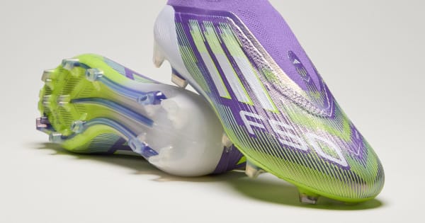 adidas F50 Elite Laceless Firm Ground Cleats - Purple | Free