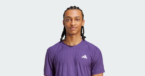 adidas Tennis Climacool+ AIRCHILL FreeLift Tee - Purple | Free