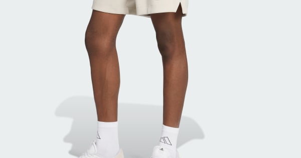 adidas SOFT LUX SHORTS - Beige | Free Shipping with adiClub