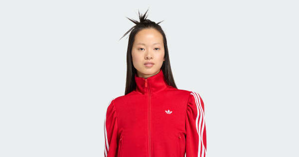 adidas Originalsエレベーテッド スリーブFBトラックトップ - レッド