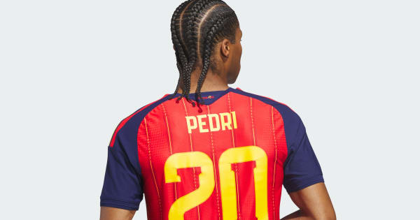 adidas Spain 26 Home Pedri Authentic Jersey - Red | Free Shipping