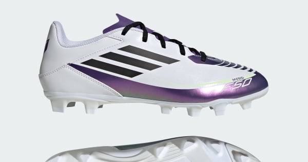 adidas F50 Club Messi Flexible-Ground Boots - White | adidas India