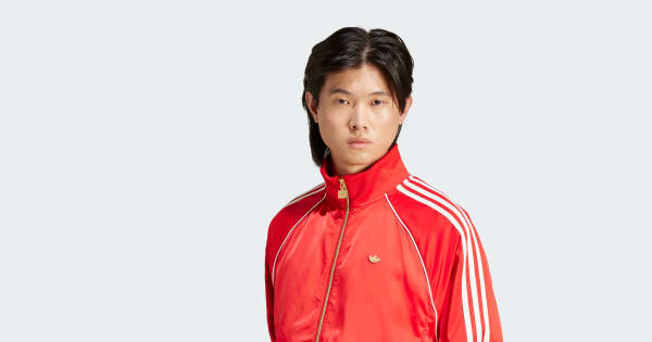 アディダス プレミアム トラックトップ - レッド | アディダス ジャパン